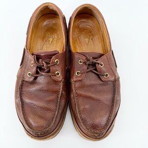 Sperry Gold Cup ASV Boat Shoes Men's 10.5 Brown Leather Lambskin Lined 0579060